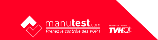 En-tête du site Manutest avec logo et accès espace client